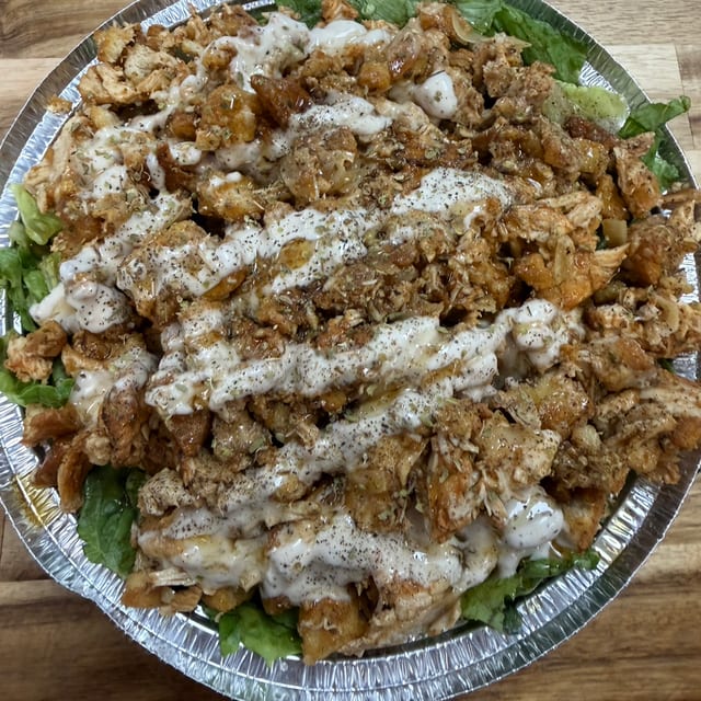 Hot Honey Chopped Chicken Caesar Bowl.