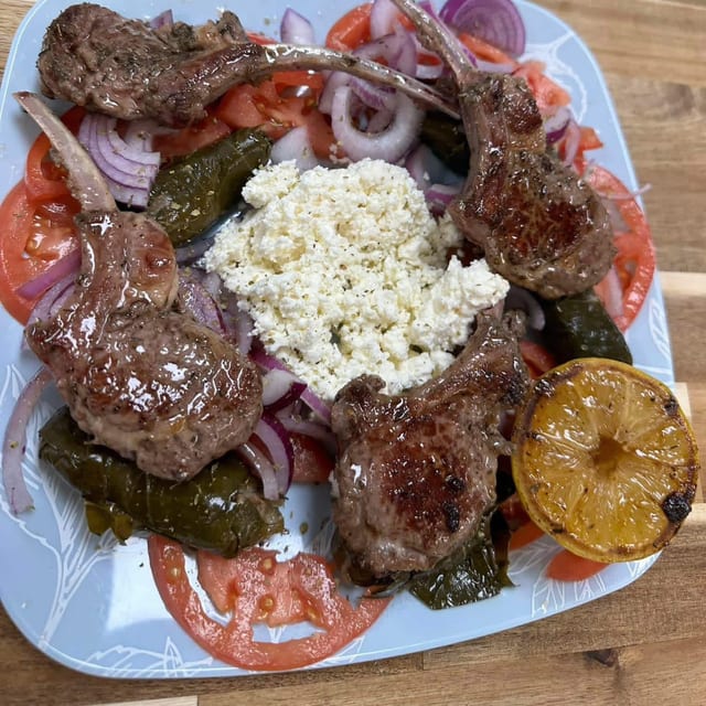 Lollipop Lamb Chop Dinner.