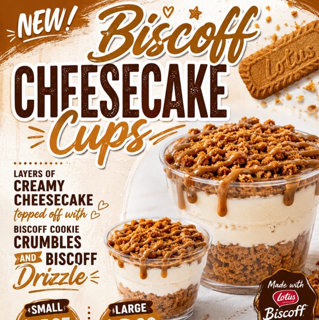 Biscoff Cheesecake Cups.