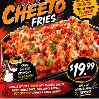 Loaded Chicken Hot Cheeto Fries (Large)