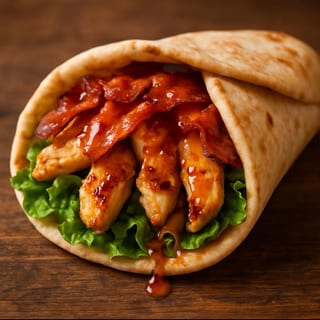 Chicken Bacon Hot Honey Gyro