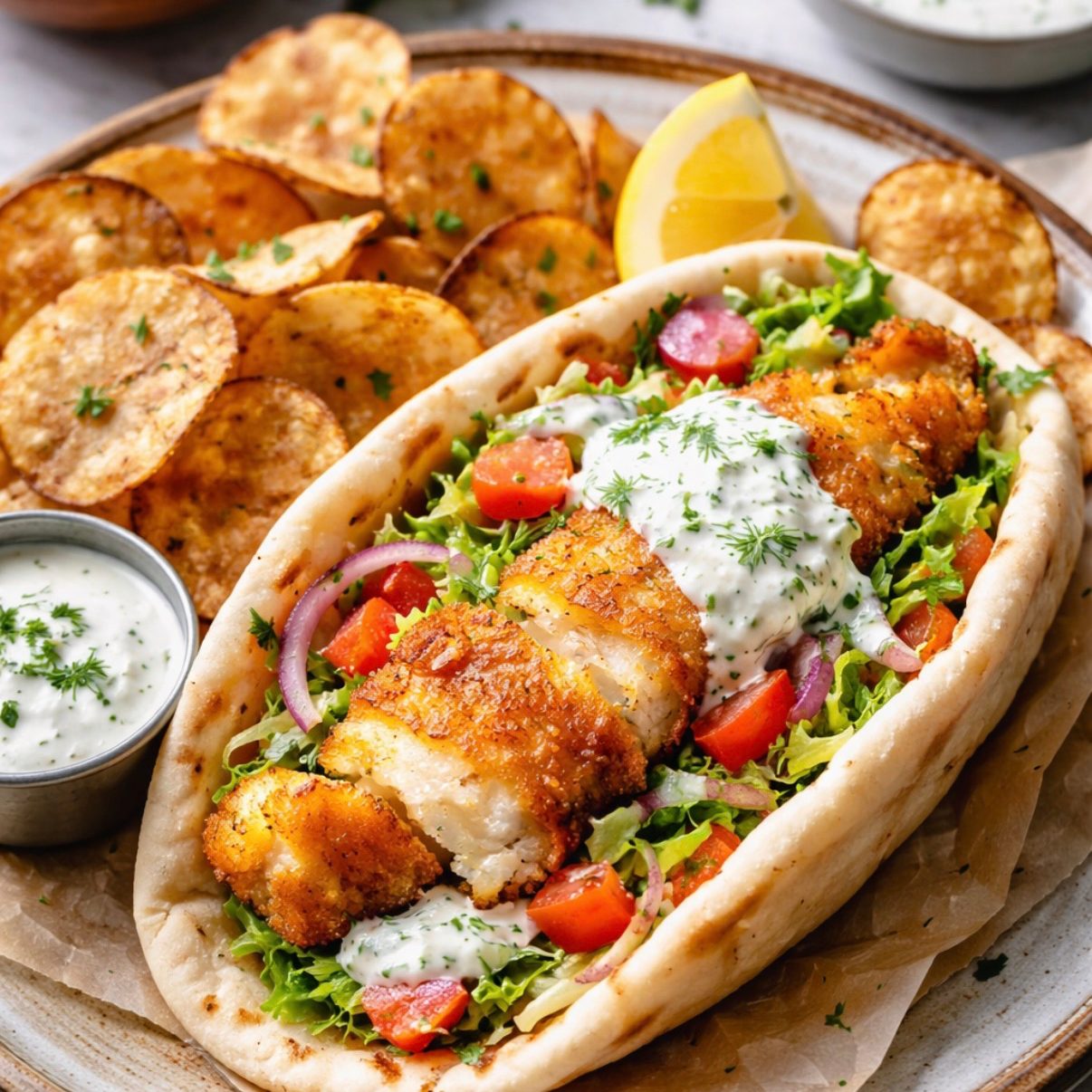 Lunch Haddock Combo.