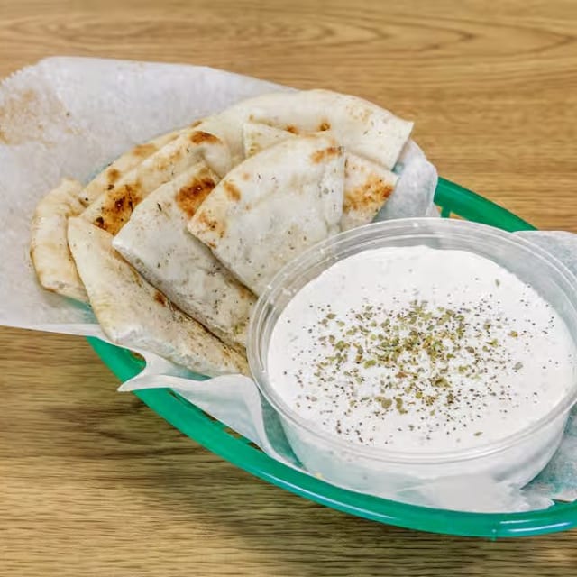Tzatziki Dip and Bread.