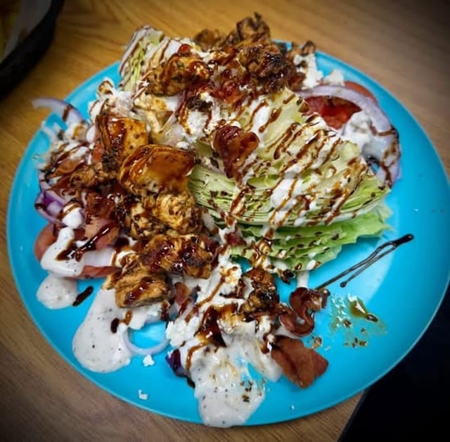 Greek Chicken Wedge Salad.